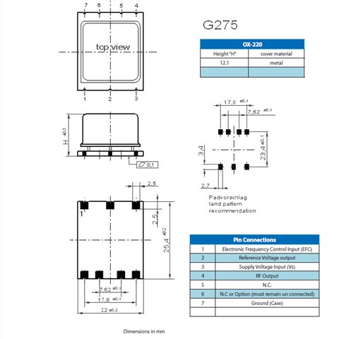 Vectron晶振,OCXO晶振,OX-221晶振