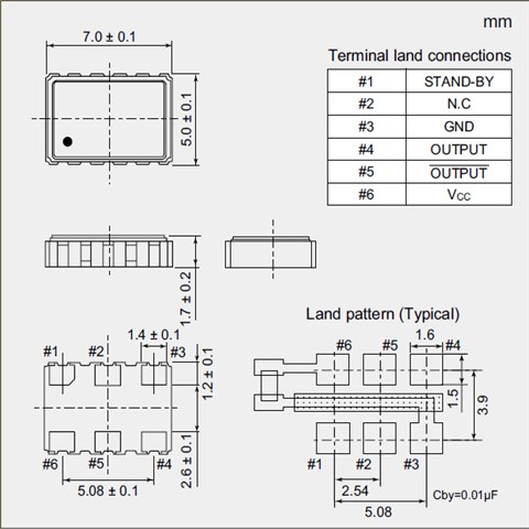 NDK晶振,OSC晶振,7311S-DF晶振