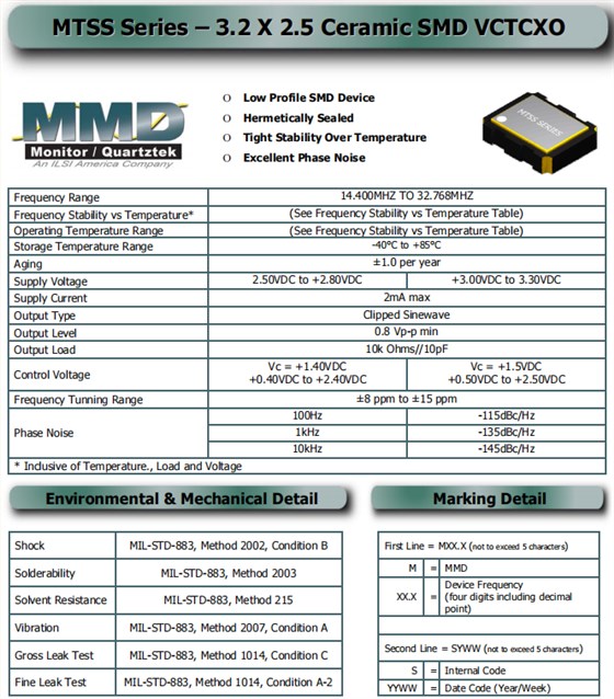 MTSS 3225 VCTCXO -1