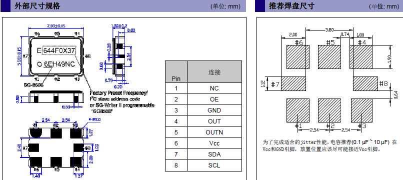 可编程晶体振荡器,LV-PECL输出晶振,SG-8506CA晶振