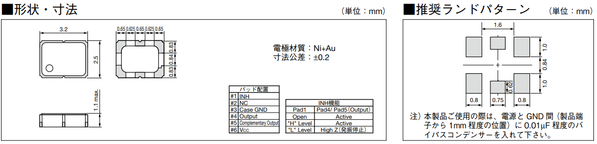 贴片型有源振荡器,石英晶体振荡器,KC3225L-H2晶振