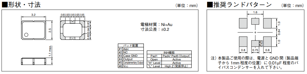 3225有源晶振,贴片有源晶振,KC3225L-P2晶振