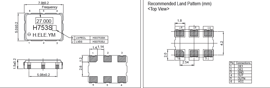 HSO753SJ 7050 OSC