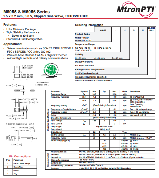 M6056 VCTCXO