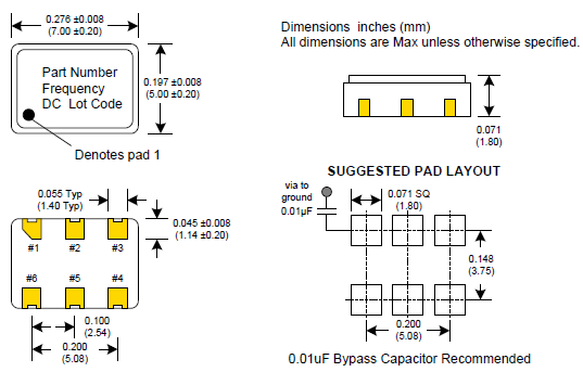 CCLD-023 7050 XO OSC LVDS 2.5V