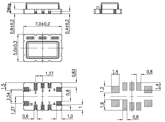 T-75000 7050 TCXOS