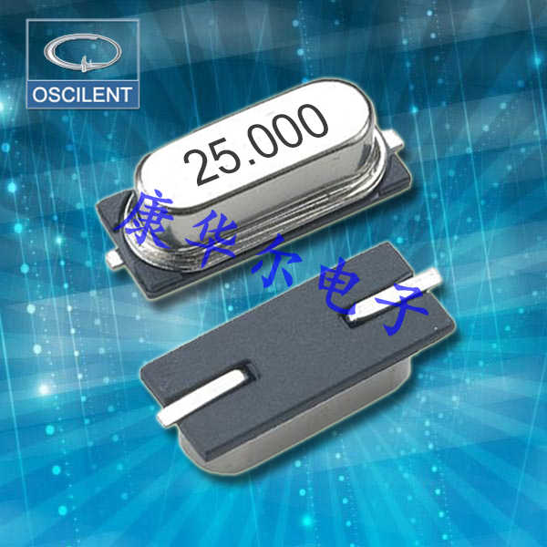Oscilent晶振,253-12.0M-18-50NW-TR晶振,SMD石英晶体