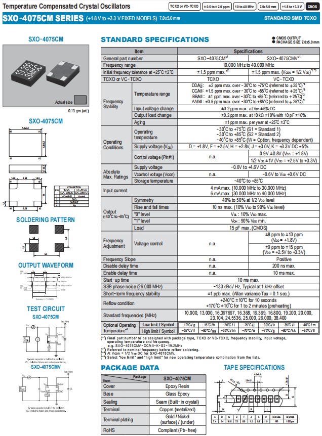 SXO-4075CM -1