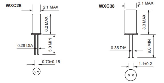 Fortiming晶振,WXC26晶振,WXC38晶振,32.768KHZ晶振
