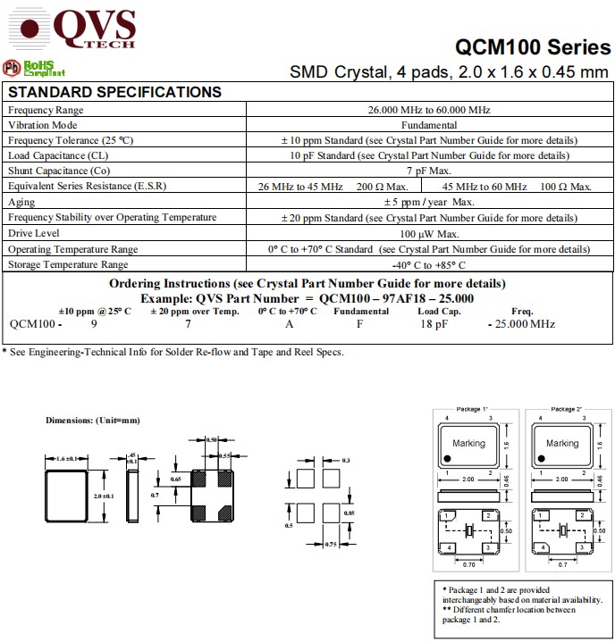 QCM100-1