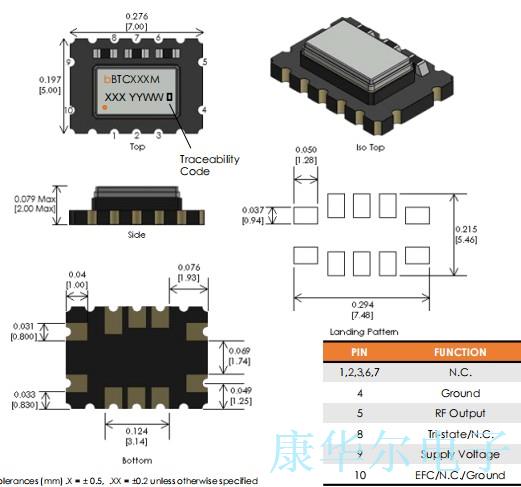 Bliley晶振,BTCSC晶振,BTCSC-20MHZMCNABBT晶振