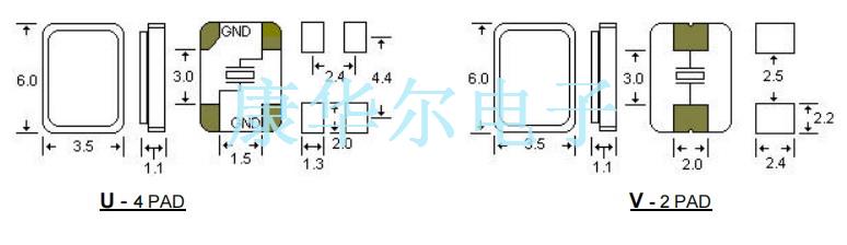 STD晶振,U-4PAD晶振,AAU20M000000FLE18H晶振