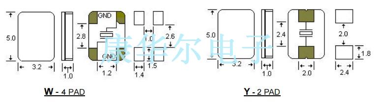 STD晶振,W-4PAD晶振,AAW20M000000FLE18H晶振