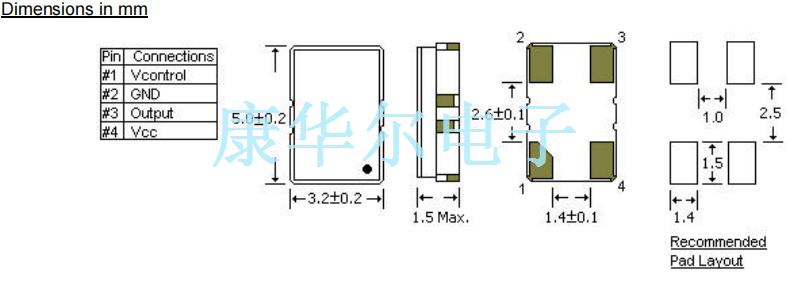 STD晶振,VTC35-4-12M800000晶振,低抖动晶振