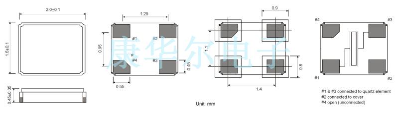 PETERMANN晶振,SMD02016/4晶振,SMD02016/440.000MHz10/15/-40+85/10pF晶振