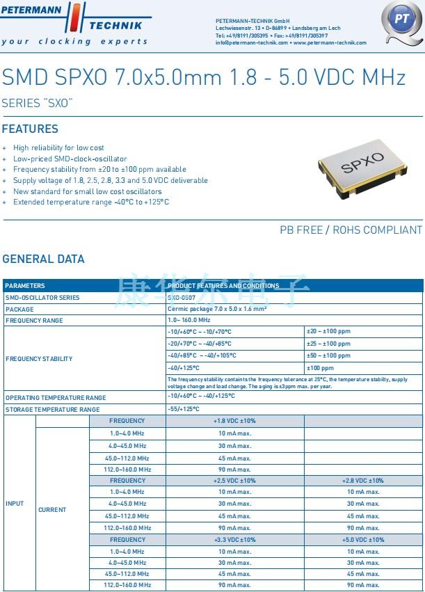 SMD SPXO 7.0x5.0mm -1